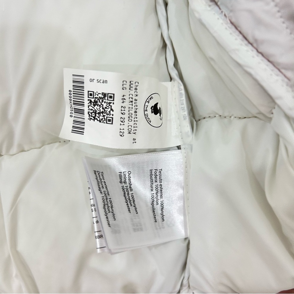 Save The Duck Pink Plaid Ultra Light Jacket - Picture 4 of 7